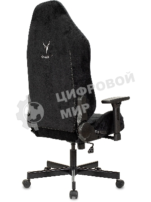 Кресло игровое Бюрократ Knight N1 Fabric черный Light-20, с подголов. крестовина металл