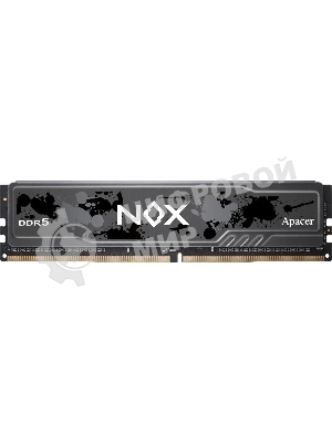 Оперативная память Apacer Nox, DDR5, 32Gb (2x16Gb), 5200MHz, CL40, DIMM, радиатор, серый/черный