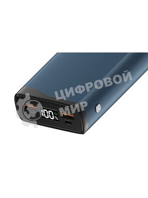Портативный аккумулятор OLMIO QL-20, 20000mAh, 22.5W, QuickCharge3.0/PowerDelivery, LCD, голубой