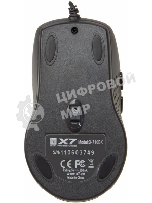 Мышь проводная A4Tech X-710BK черный, 2000 dpi, USB, кнопки - 7