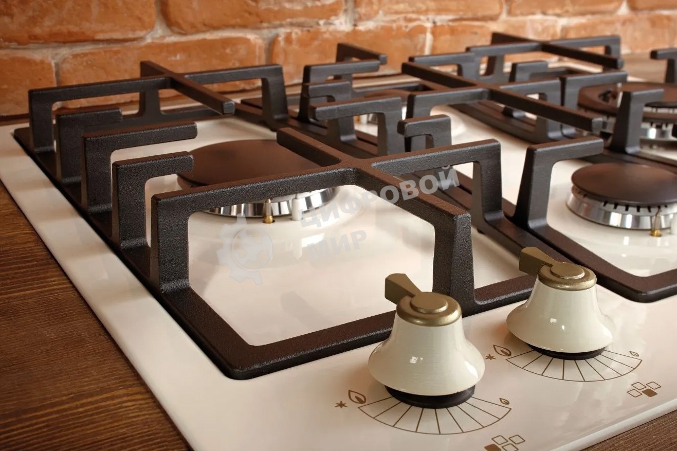 Газовая варочная панель Gorenje GW6D42CLI слоновая кость