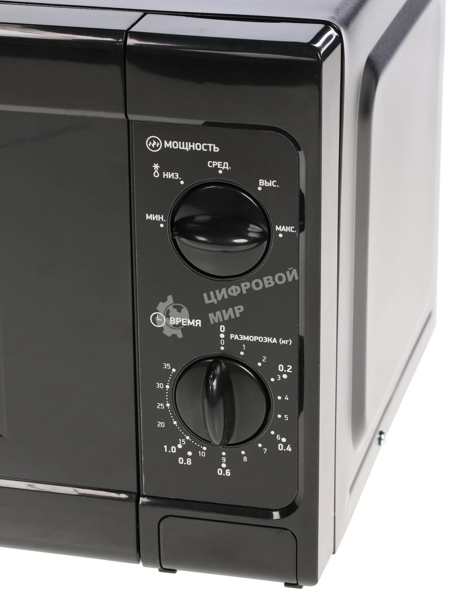 Микроволновая печь BBK 20MWS-709M/B черный, 20 л, 700 Вт, переключатели - поворотный механизм