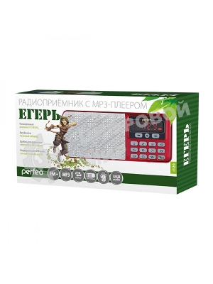 Радиоприемник цифровой Perfeo ЕГЕРЬ FM+ 70-108МГц/ MP3/ питание USB или BL5C/ красный(i120-RED)	