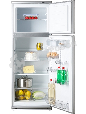 Холодильник Atlant МХМ-2835-08 серебристый двухкамерный 202/70л морозилка сверху