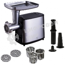 Мясорубка электрическая BQ MG1000 черный, 2100 Вт, 2.4 кг/мин, реверс, защита от перегрузки, насадки - 7