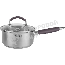 Ковш Rondell Akzent RDS-1386, 1.3 л, с крышкой, стальной