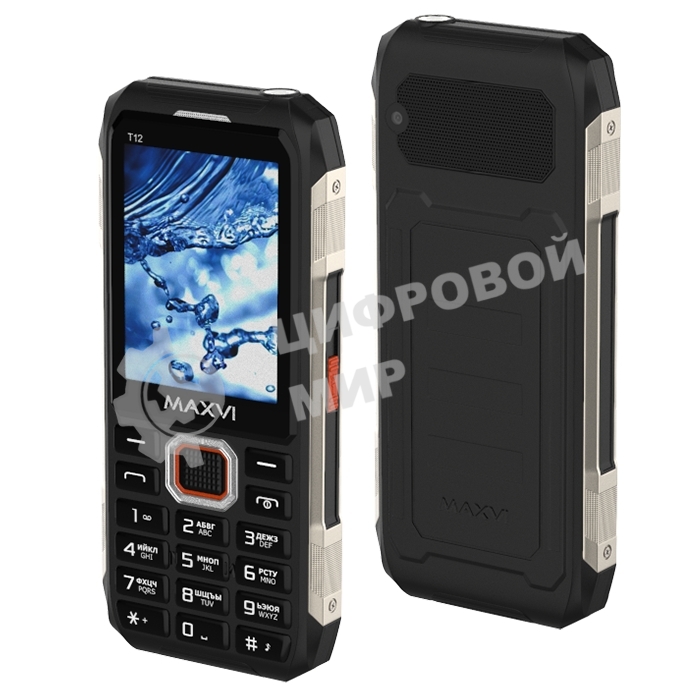 Мобильный телефон Maxvi T12 черный