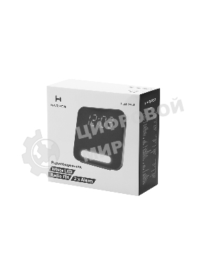 Радиобудильник Harper HCLK-2060 черный - белый led