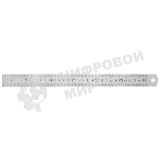 Линейка Silwerhof 160166 сталь нержавеющая дл. 30 см двухсторонняя шкала