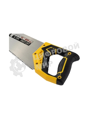 Ножовка по дереву Denzel 400 мм, 11 TPI, зуб 3D, двухкомпонентная рукоятка