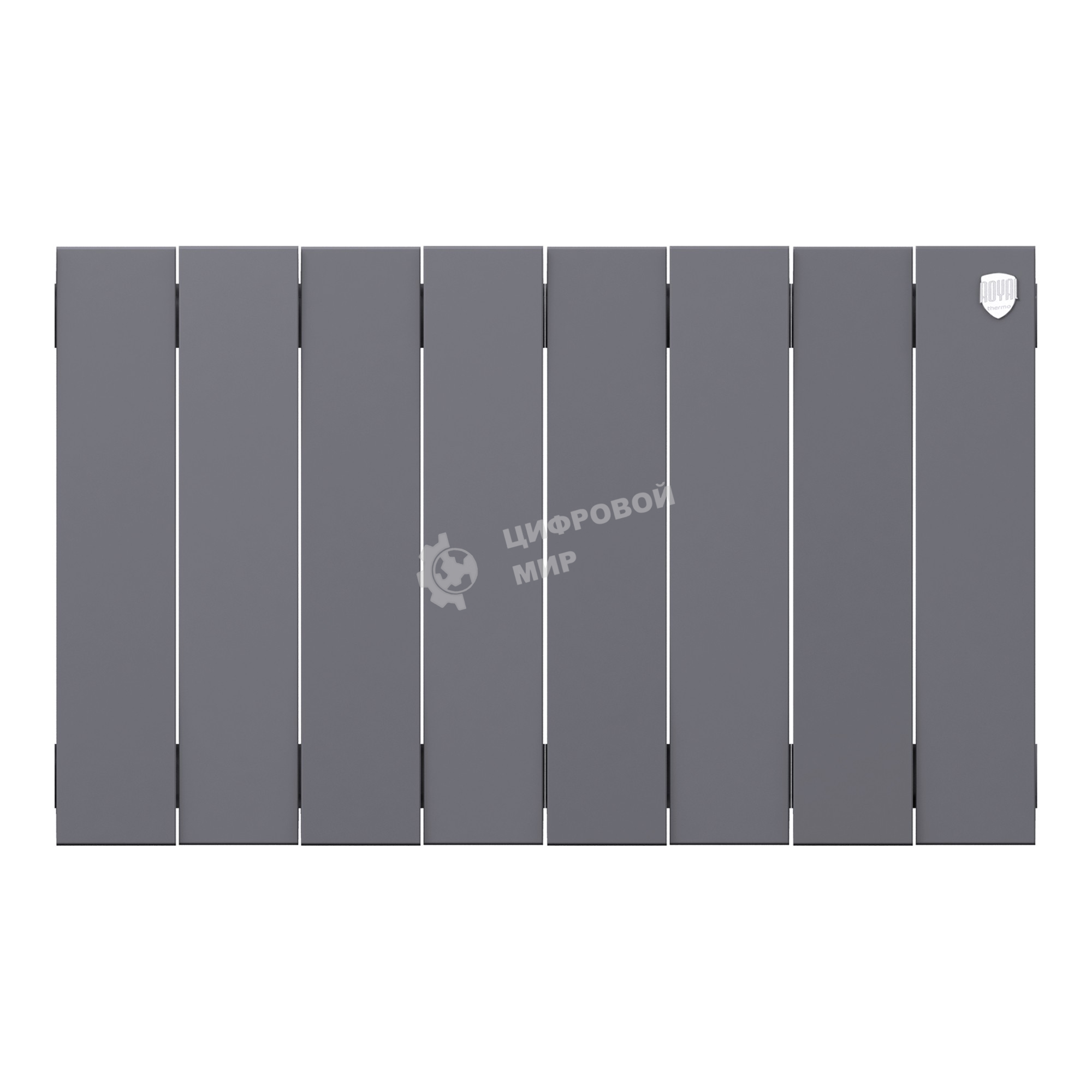 Радиатор биметаллический Royal Thermo PianoForte 300 Серебристый - 8 секц.