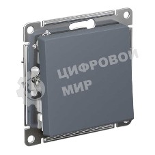 Кнопка нажимная сх.1, 10АХ, механизм SE AtlasDesign Грифель