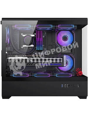 Корпус Bloody CC-128-BK, Midi-Tower, чёрный