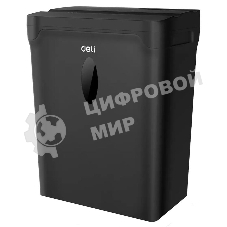 Шредер Deli ET014 черный с автоподачей (секр.P-4) фрагменты 5лист. 10лтр. пл.карты