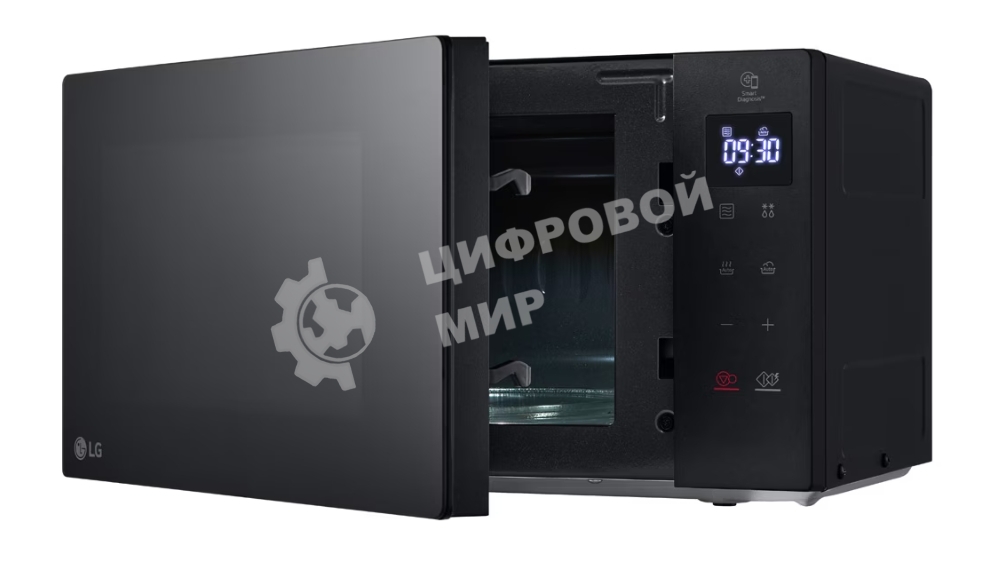 Микроволновая печь LG MS2032GAS черный 20 л, 700 Вт, переключатели - сенсор