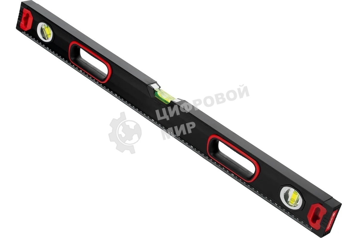 Уровень алюминиевый Matrix, усиленный, фрезерованный, 3 глазка, 2 комп. рукоятки, 800 мм