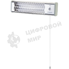 Обогреватель инфракрасный панельный Rexant серый, кварцевый, 1500 Вт, 20 м2, 3 режима обогрева