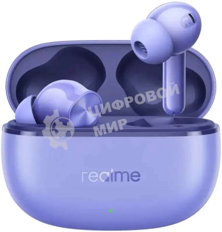 Гарнитура внутриканальные Realme Buds T200 Lite фиолетовый беспроводные bluetooth в ушной раковине (6941764454514)