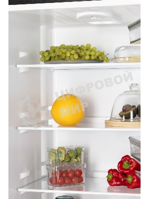 Холодильник Nordfrost NRG 162NF WTM белый кварц двухкамерный 205/105л морозилка снизу, No Frost
