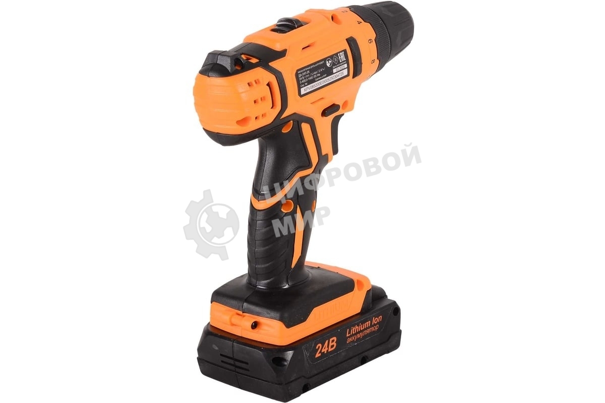Дрель-шуруповерт аккумуляторная Вихрь ДА-24Л-2к 72/14/18, Аккумуляторная, 24В
