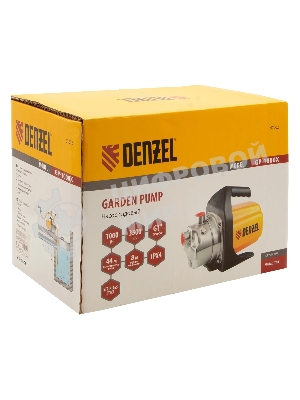 Насос Denzel GP1000Х садовый поверхностный 1000Вт 3500л/ч подъем 44м
