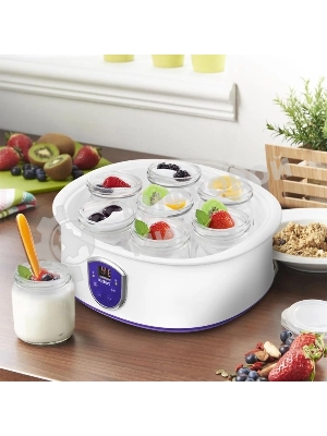 Йогуртница Kitfort КТ-2088-1 20Вт белый/фиолетовый