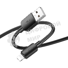 Кабель Hoco X96 Hyper iP USB (m)-Lightning (m) 1м черный коробка