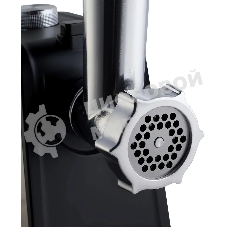 Мясорубка электрическая Hyundai HY-MG2214 серый, 1800 Вт, 2.2 кг/мин, реверс, защита от перегрузки, насадки - 4