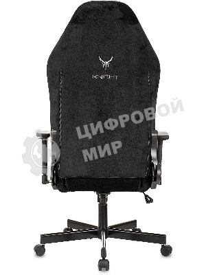 Кресло игровое Бюрократ Knight N1 Fabric черный Light-20, с подголов. крестовина металл