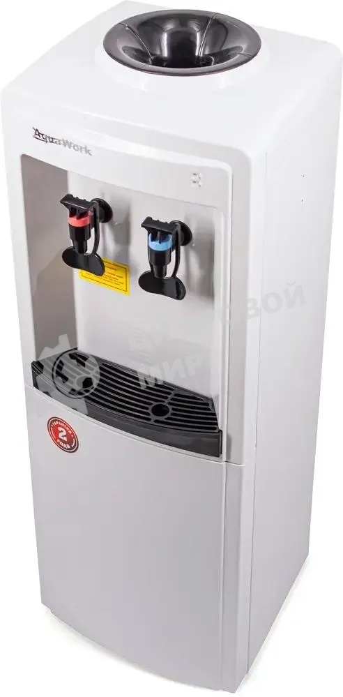 Кулер Aqua Work 0.8 LDR напольный электронный белый/черный