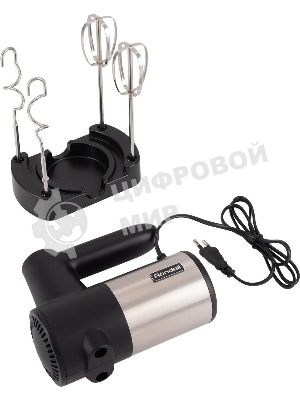 Миксер ручной Rondell RDE-1354 800 Вт, черный/серебристый