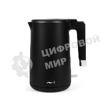 Чайник электрический Atlanta ATH-2449 черный 1.7 л, нержавейка, двухстенный