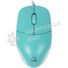 Мышь проводная Defender Azora MB-241 голубой, 1200 dpi, USB, кнопки - 3
