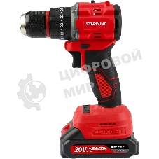 Дрель-шуруповерт аккумуляторная Starwind CDB20-2.0/2hs1 20Вт аккум. патрон:быстрозажимной