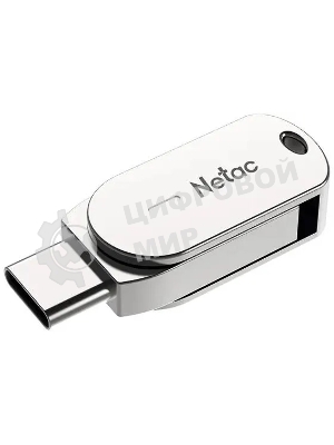 Флешка USB Netac U785C (NT03U785C-016G-32PN), 16Gb, USB3.0/TypeC, R/W 110/45, серебристый