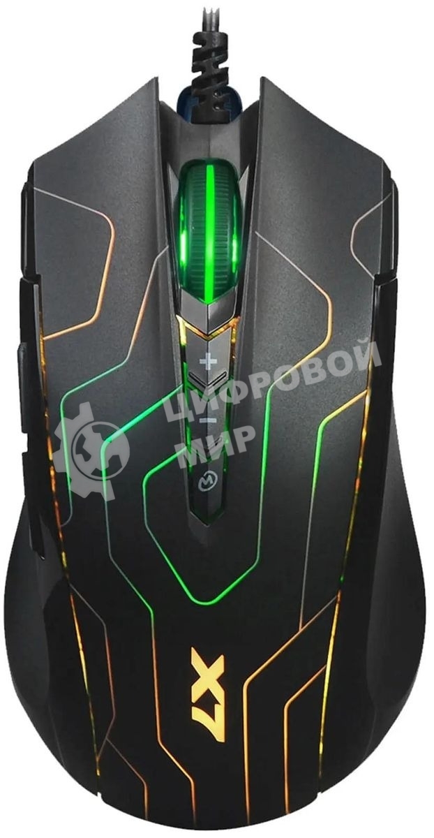 Мышь проводная A4Tech X89 Maze черный, 2400 dpi, USB, кнопки - 8