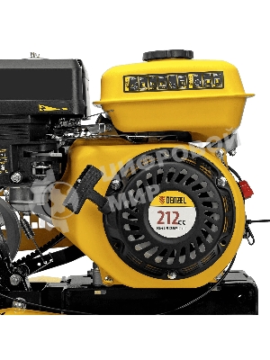Мотоблок Denzel DPT-270SB, 7 л.с., ремен.сцеп, фрез 3х4, ШОМ, без колес, передачи 2В/1Н