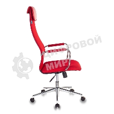Кресло руководителя Бюрократ KB-9N/R/TW-97N красный TW-01 TW-11 сетка крестовина хром
