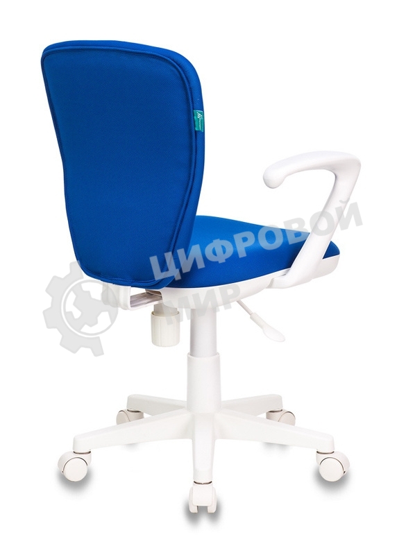 Кресло детское Бюрократ KD-W10AXSN/26-21 синий 26-21 (пластик белый)