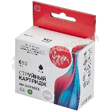 Картридж струйный Sakura F6V25AE (№652 Black) для HP, черный, 18 мл., 480 к.
