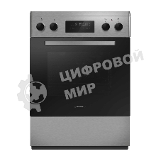 Плита электрическая Maunfeld MEC611CS09TD серебристый, конфорок 4 шт, духовка 59 л, 60 см x 85 см x 60 см