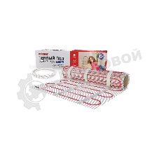 Теплый пол (нагревательный мат) Rexant Classic RNX -1,0-150 (площадь 1,0 м2 (0,5 х 2,0 м)), 150 Вт, двухжильный с экраном
