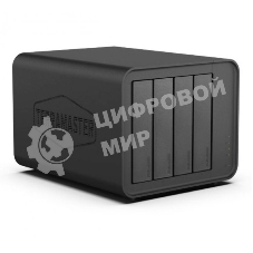 Сетевое хранилище TerraMaster D4-320 DAS tower/JBOD,RAID0,1/up to 4 SATA(3,5' or 2,5')/1xUSB3.1 Type-C gen2/1xPS/1YW