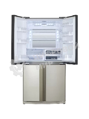 Холодильник Sharp SJ-EX93PBE бежевый трехкамерный 345/211л морозилка снизу, No Frost, Side by Side