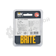 Рамка 1-местная IEK BRITE РУ-1-1-БрЧ (BR-M12-M-K02) металл черный