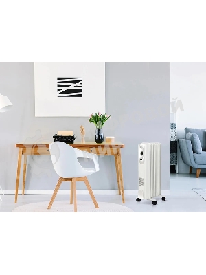 Обогреватель масляный Ballu Comfort BOH/CM-11WDN (11 секций) белый, 2200 Вт, 27 м2, термостат