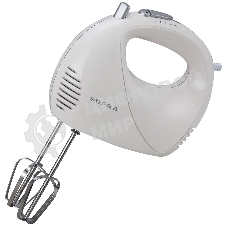 Миксер SUPRA MXS-527 500 Вт.Режим Турбо. 5 скоростей. Две насадки: для взбивания яиц и крема и для замеса тяжелого теста. белый.