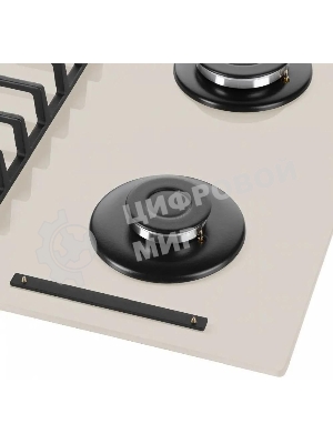 Газовая варочная панель Maunfeld EGHG.64.6CBG/G, 4 конфорки, закаленное стекло, бежевый