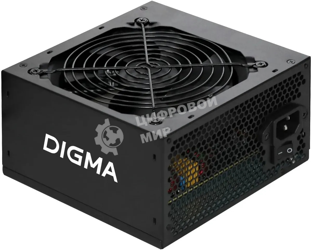 Блок питания Digma ATX 700W DPSU-700W-WH RTL, 700Вт, 80 PLUS белый, 120мм черный