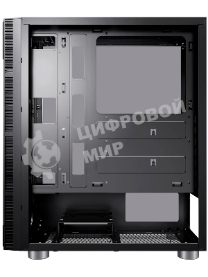 Компьютерный корпус Accord 3407 черный без БП ATX 2xUSB 2.0 2xUSB 3.0 audio bott PSU